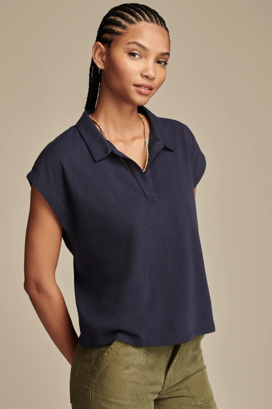 KNIT POLO TEE, image 3
