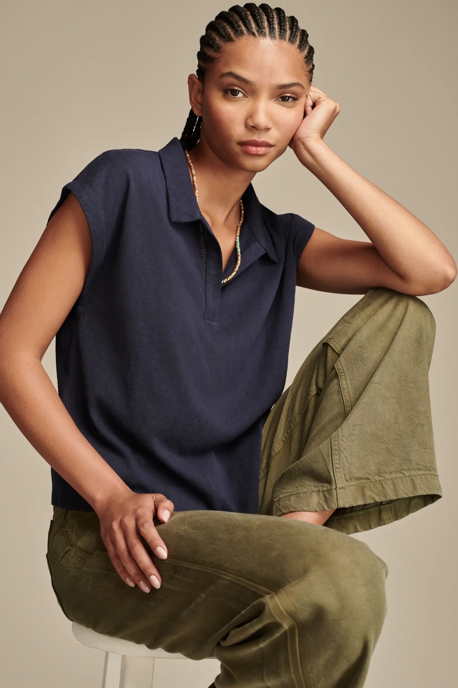 KNIT POLO TEE, image 5