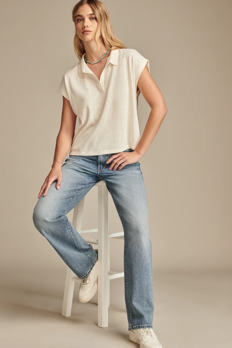 KNIT POLO TEE, image 5
