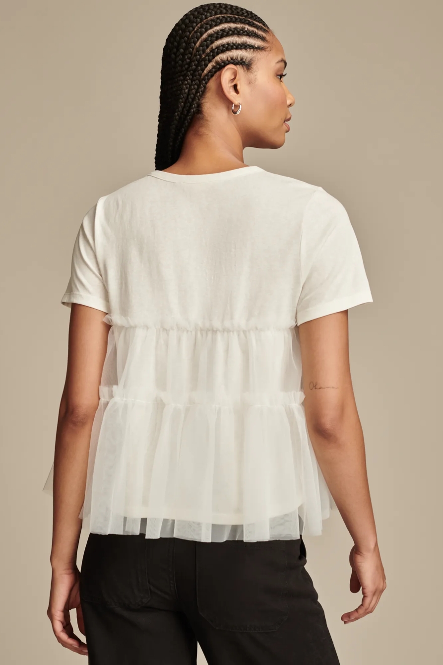 KNIT TIERED BABY DOLL TEE, image 4