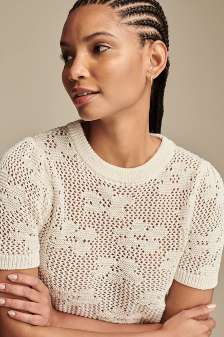 LACE SWEATER TEE, image 2