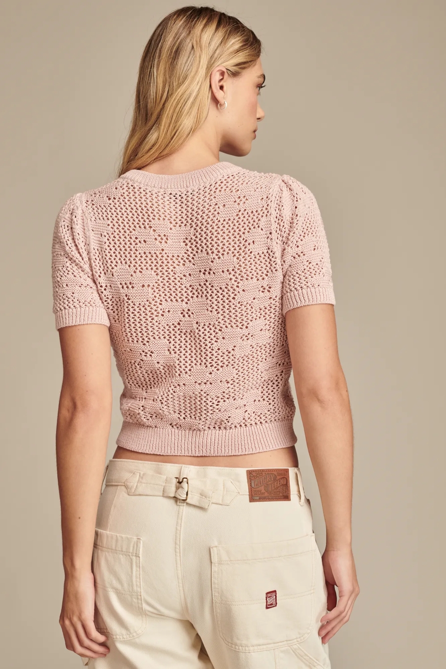 LACE SWEATER TEE, image 4