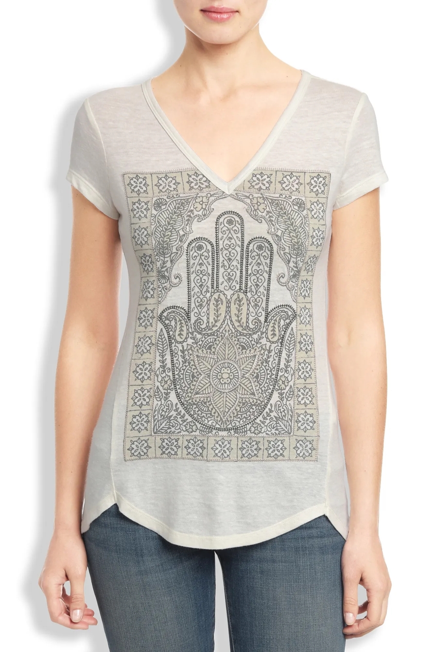 FRAMED HAMSA HAND TEE, image 1