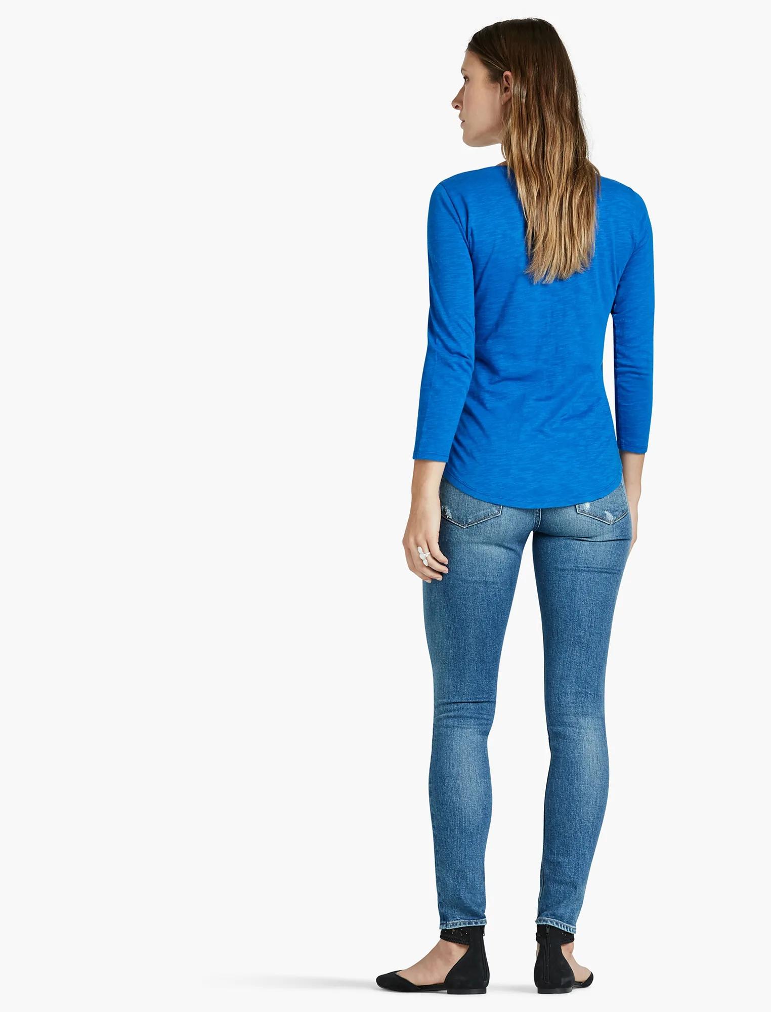 EMBROIDERED 3/4 SLEEVE TOP, image 3