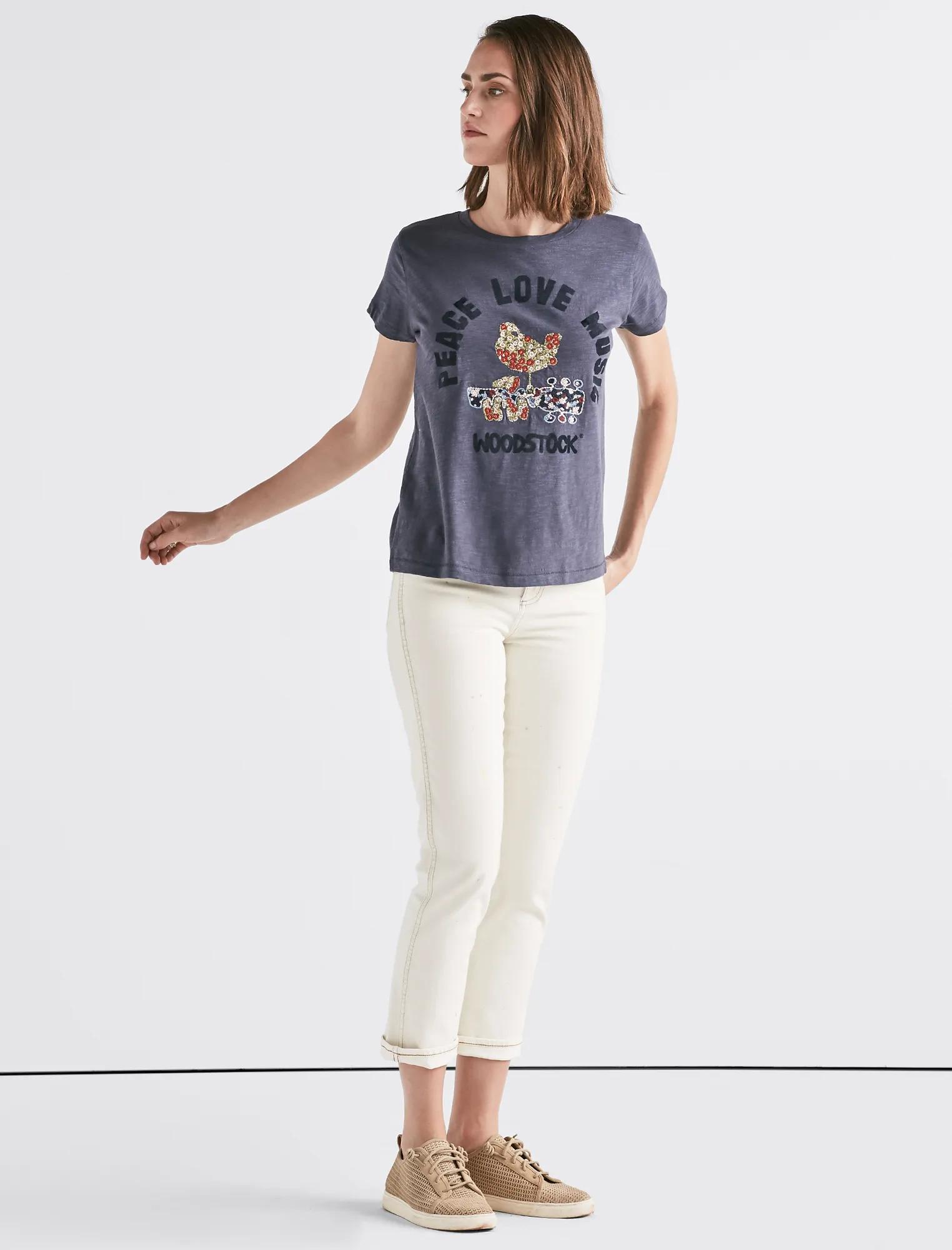 EMBROIDERED WOODSTOCK TEE | Lucky Brand