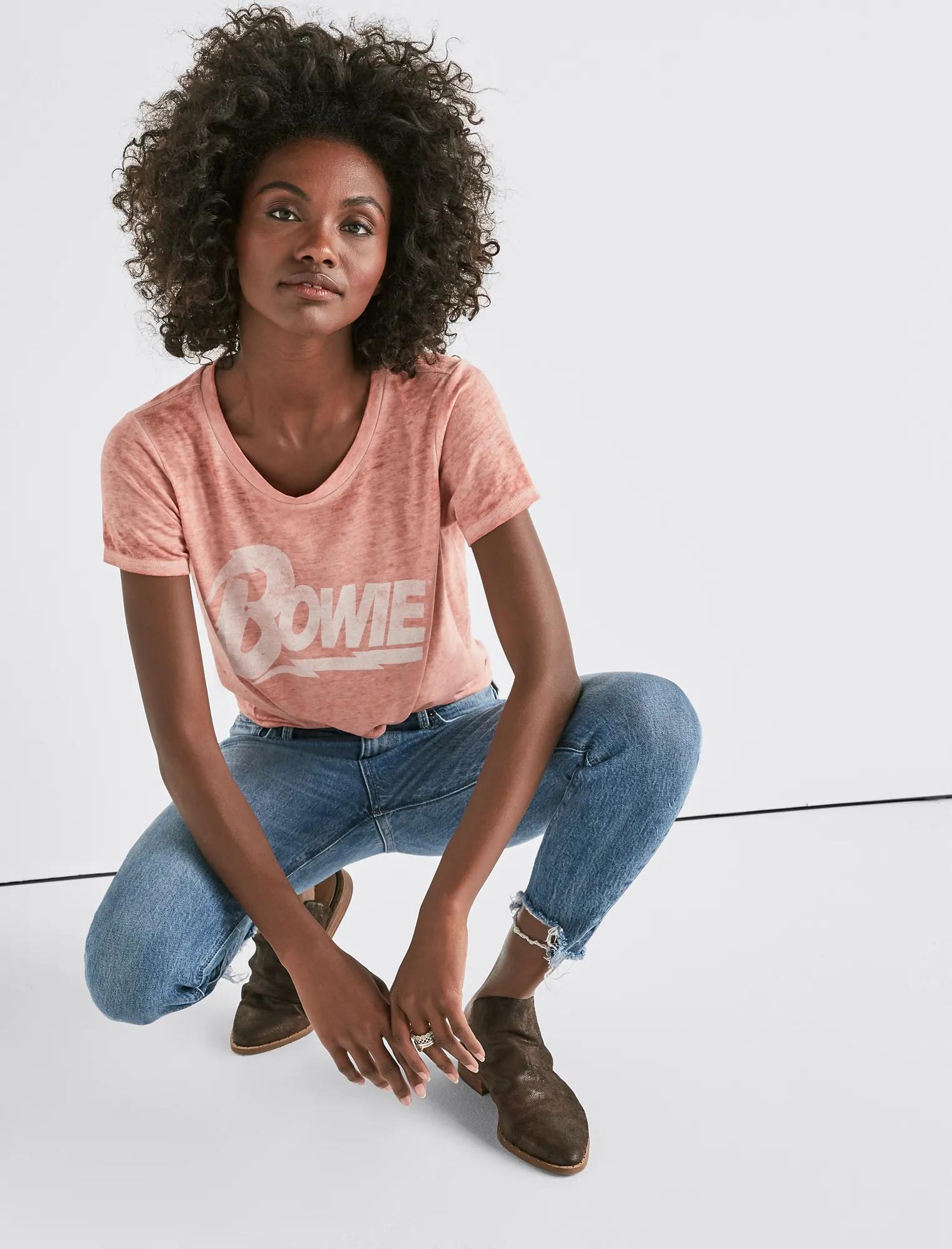 DAVID BOWIE CREW NECK TEE, image 1