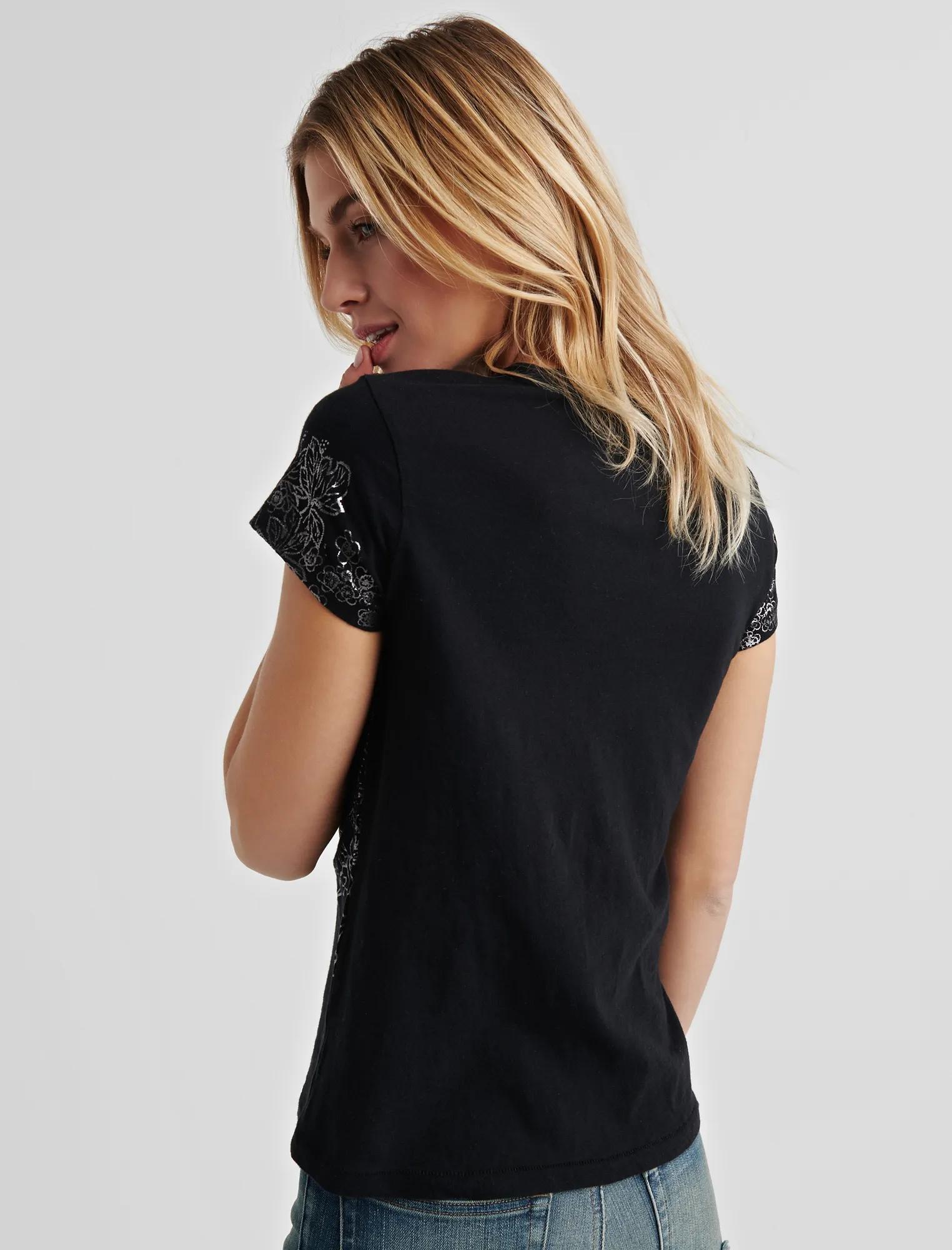 FLORAL FOIL TEE, image 3