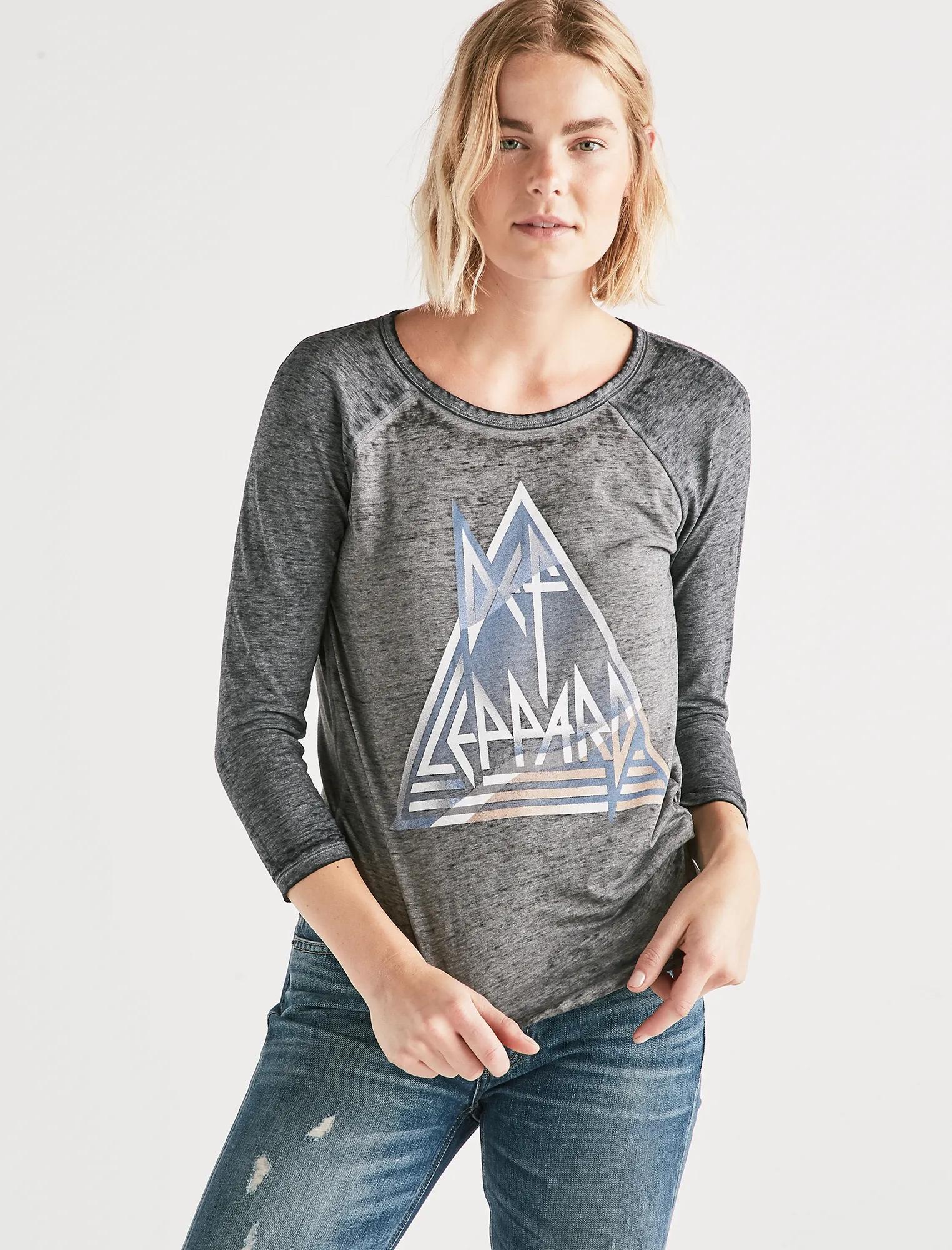 DEF LEPPARD RAGLAN TEE, image 1