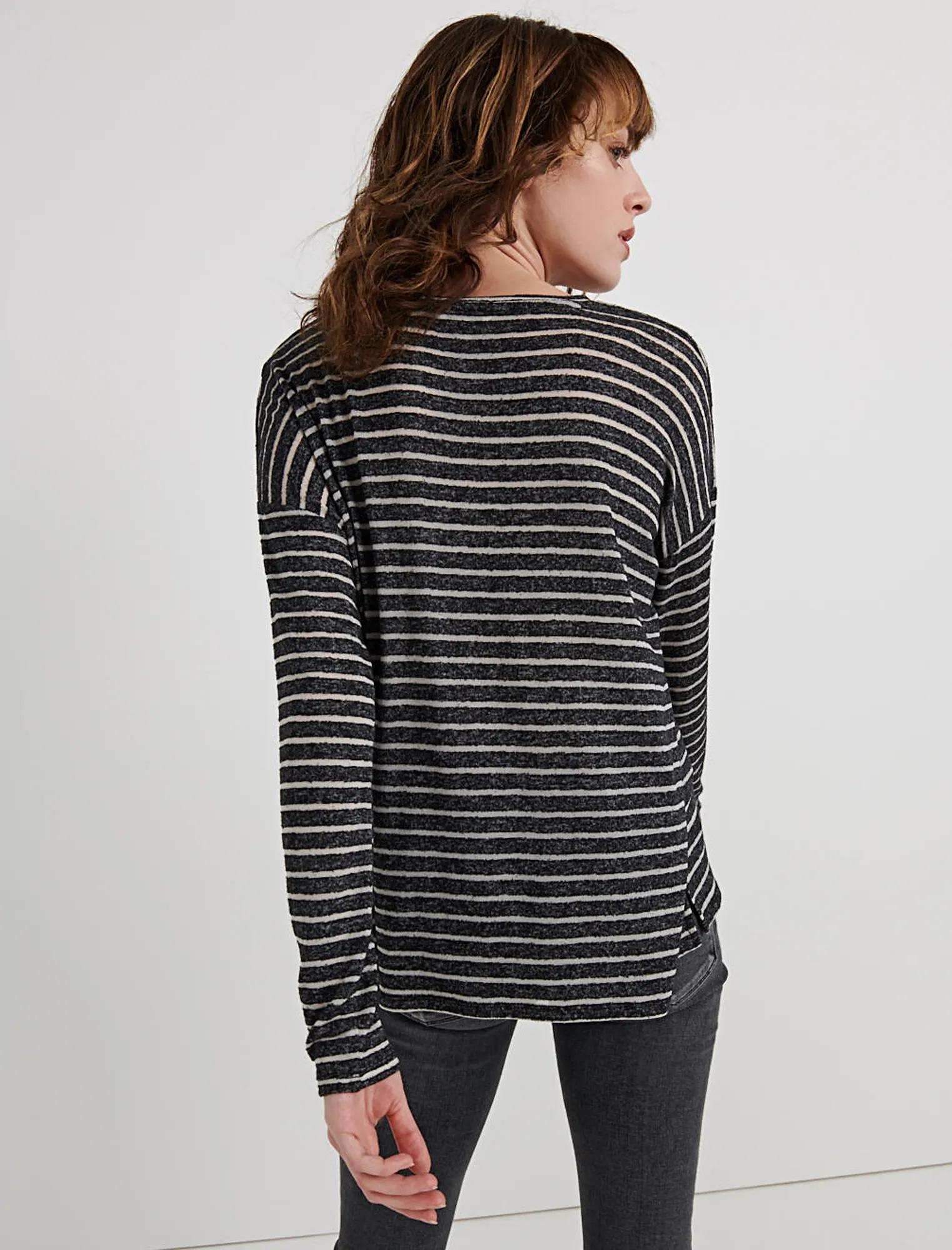 BURNOUT STRIPED POCKET TEE, image 3