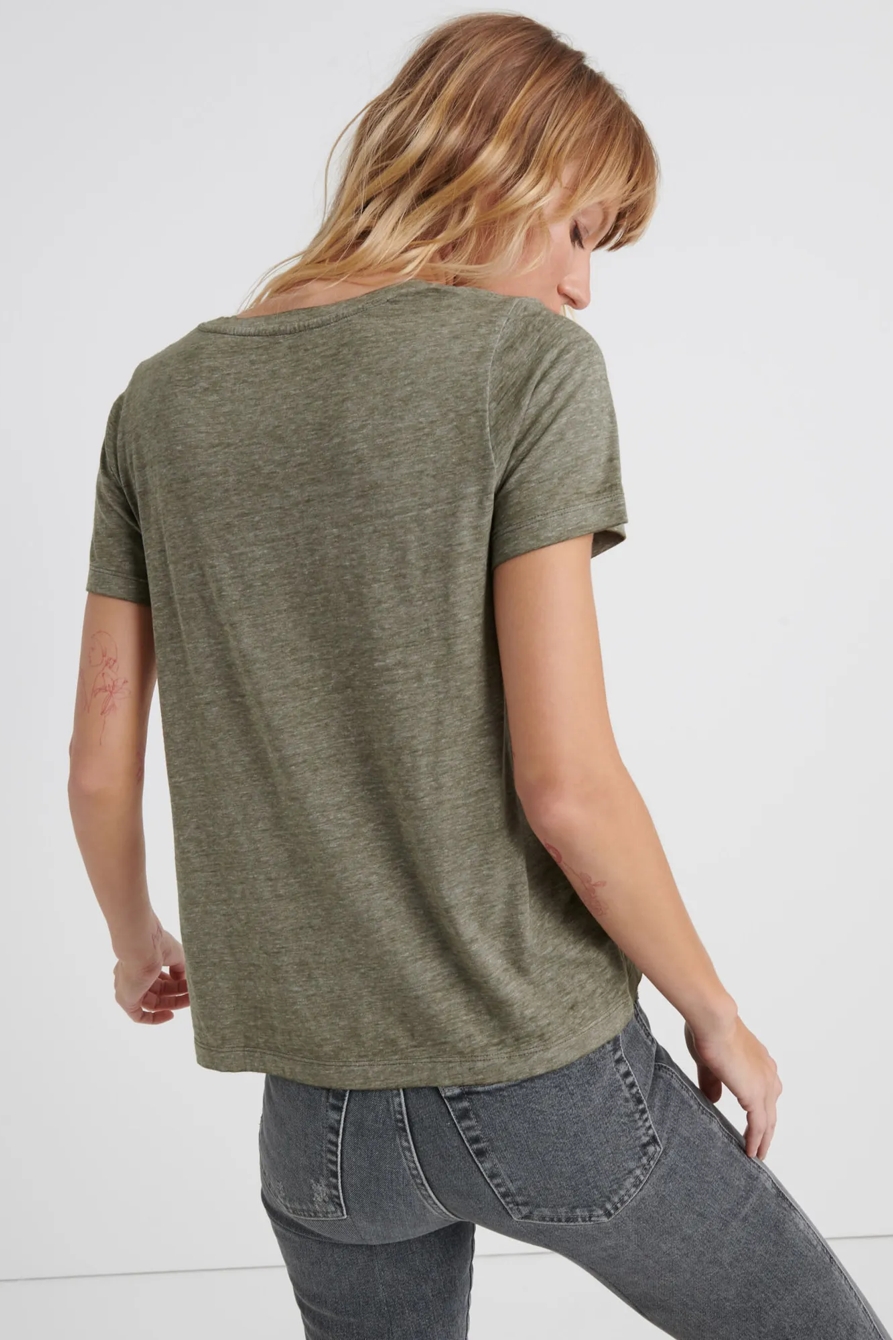 VENICE BURNOUT V-NECK TEE, image 3