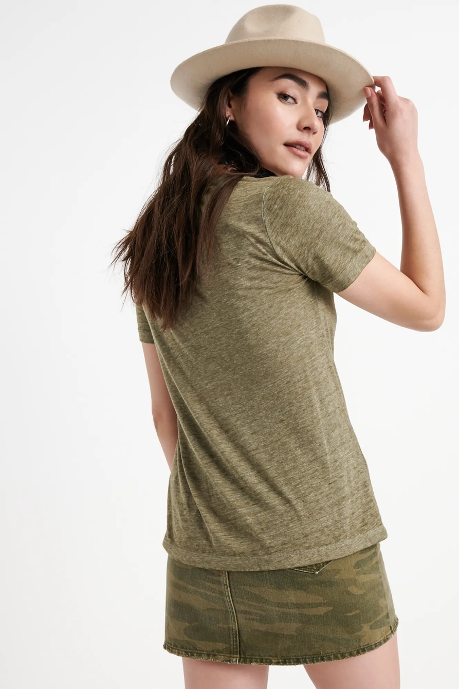 VENICE BURNOUT V-NECK TEE, image 3