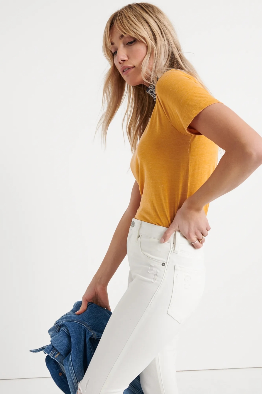 VENICE BURNOUT V-NECK TEE, image 2