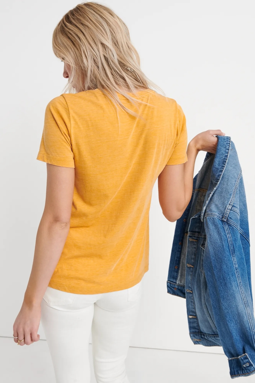 VENICE BURNOUT V-NECK TEE, image 3
