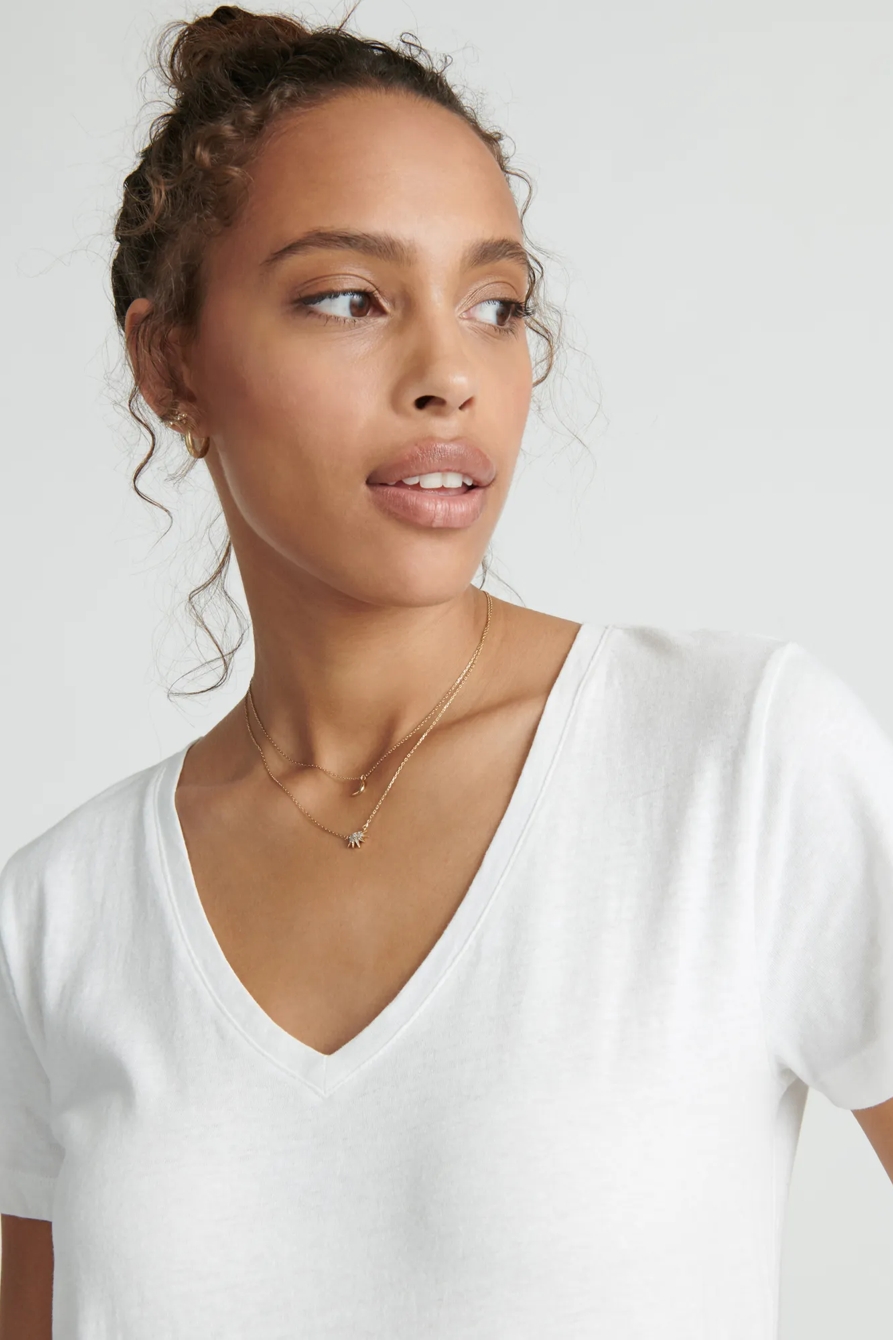 ESSENTIAL V-NECK TEE, image 5