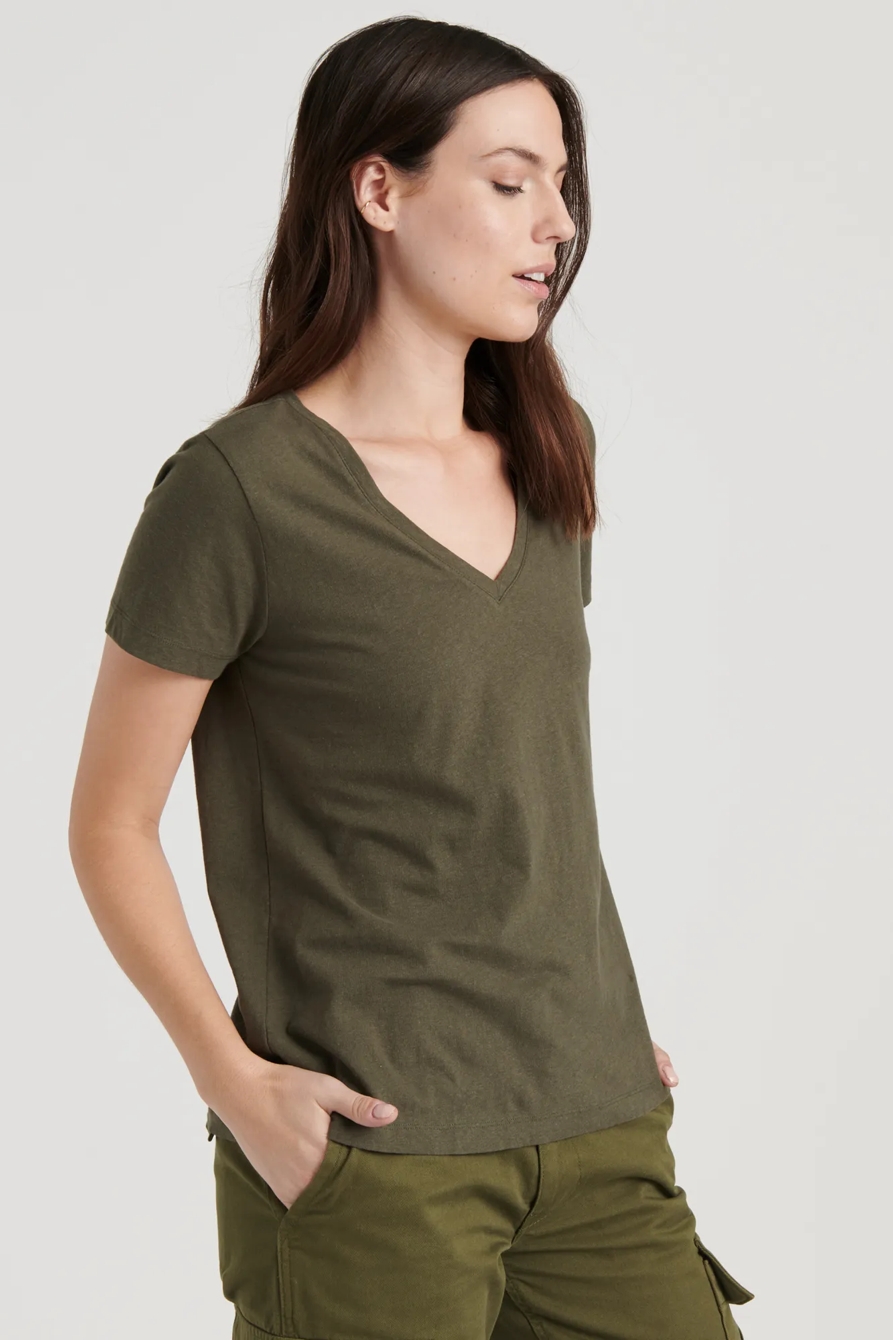 ESSENTIAL V-NECK TEE, image 6