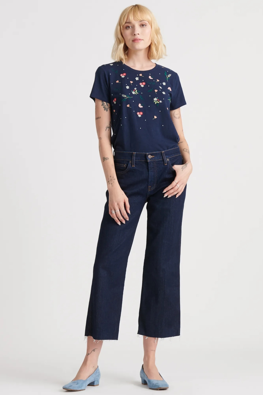 MULTI-COLOR EMBROIDERED TEE, image 2
