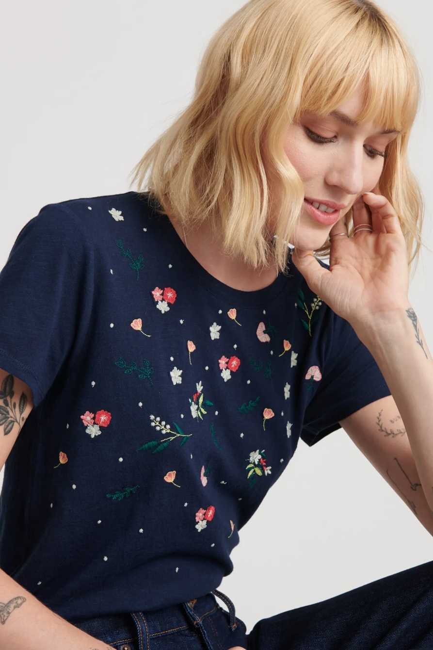 MULTI-COLOR EMBROIDERED TEE, image 5