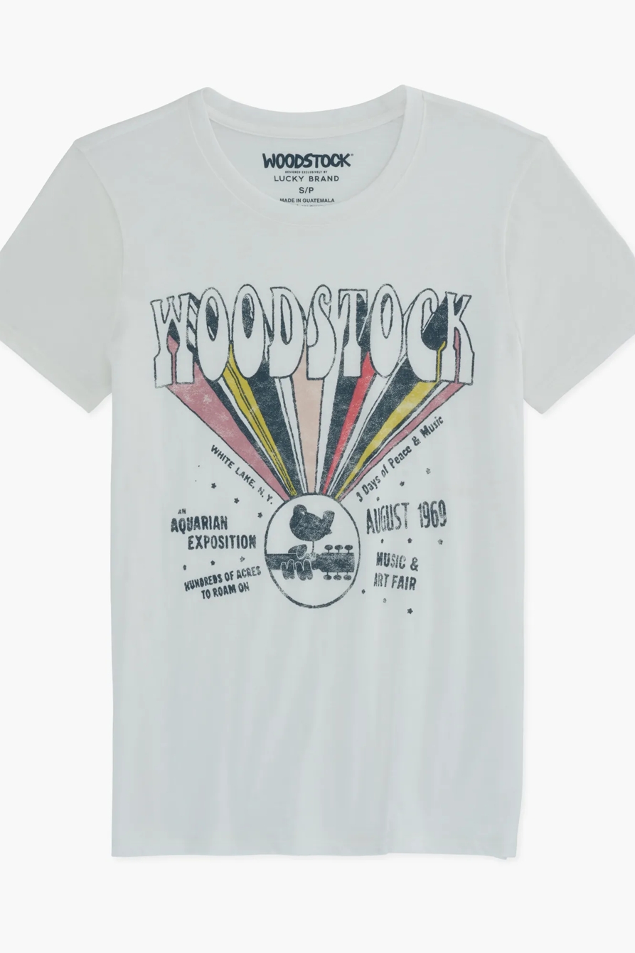 Lucky Brand(ラッキーブランド)：【Woodstock】フェス Tシャツ WOODSTOCK TEE | Lucky Brand