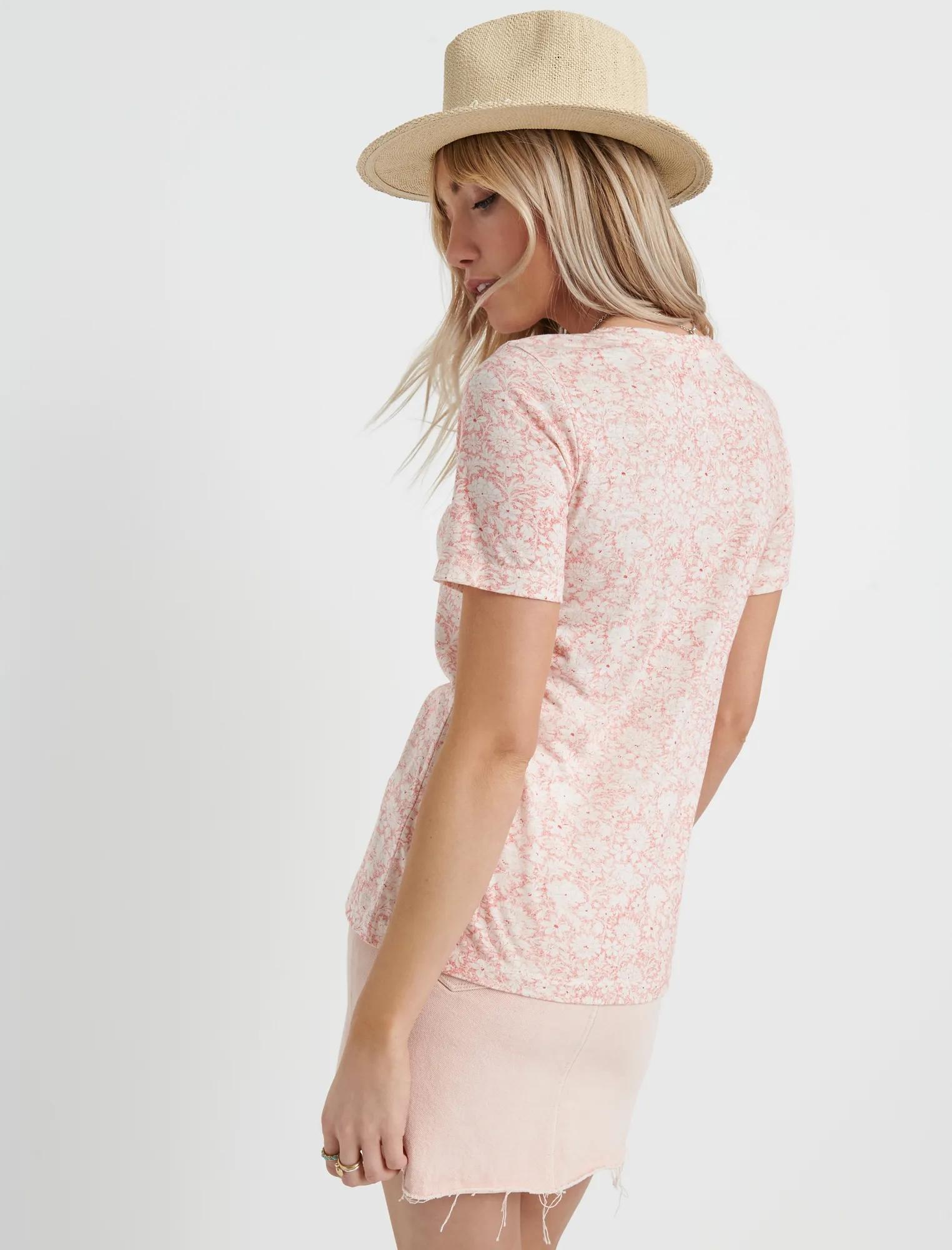 VENICE BURNOUT V-NECK TEE, image 3