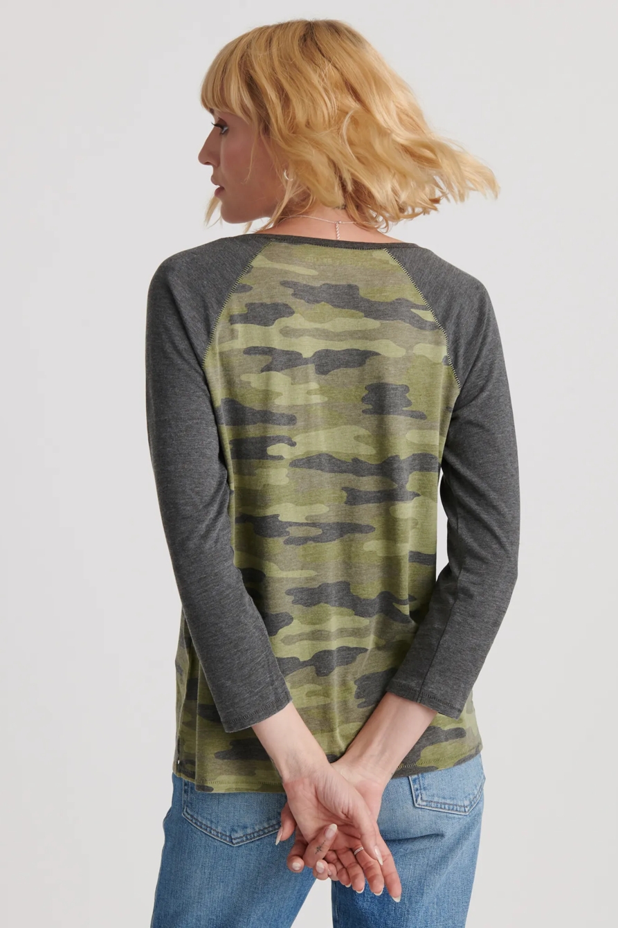 CAMO HENLEY TEE, image 3
