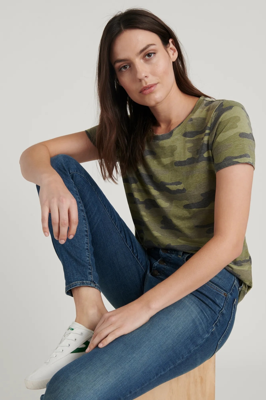 CAMO CREW NECK TEE, image 5