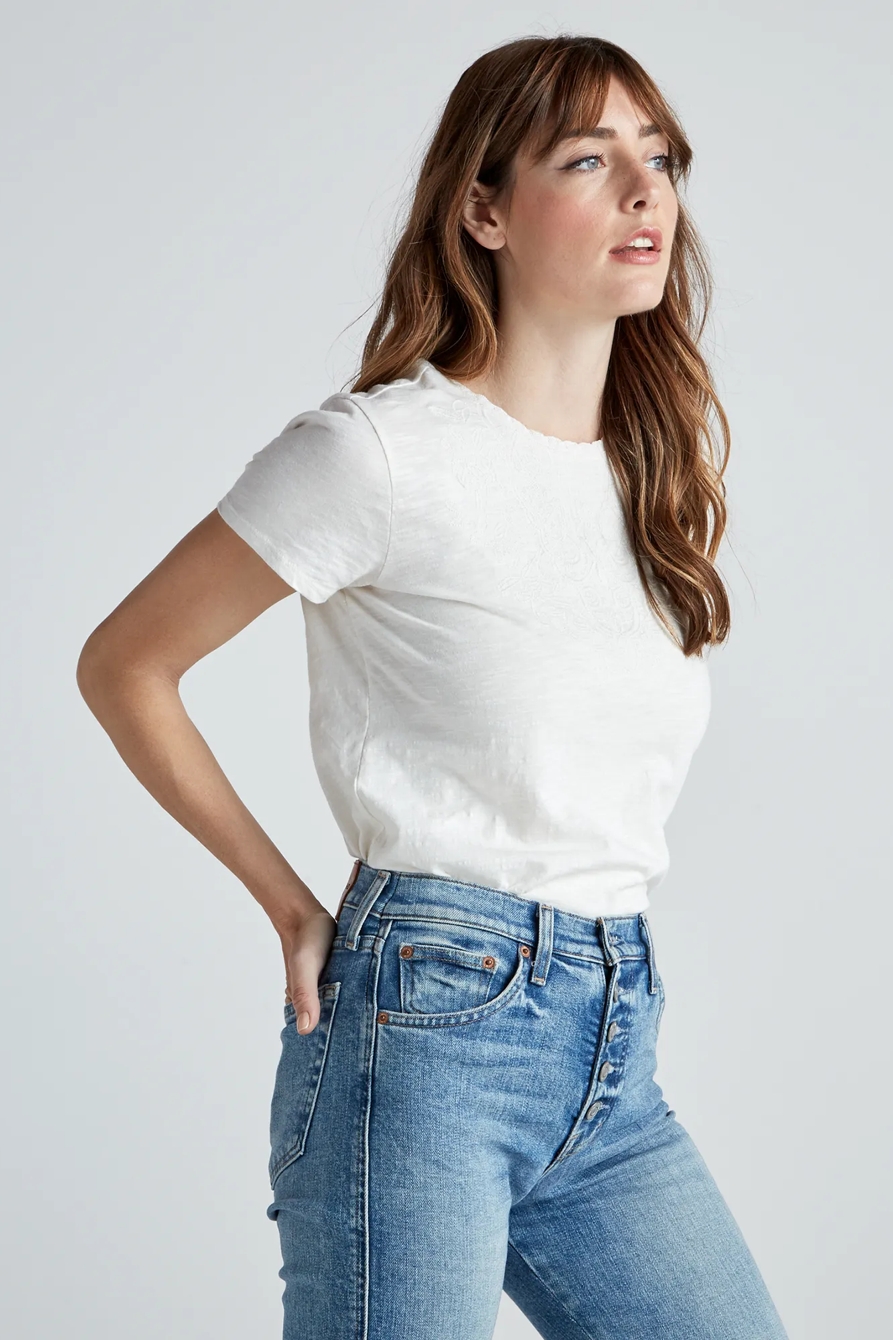 EMBROIDERY AND LACE TEE, image 3