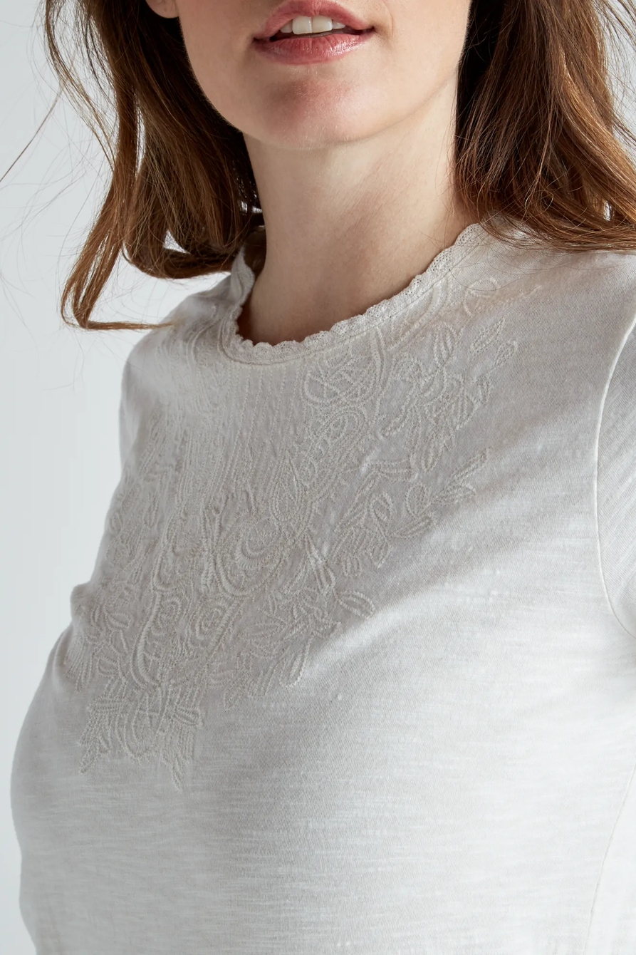 EMBROIDERY AND LACE TEE, image 6