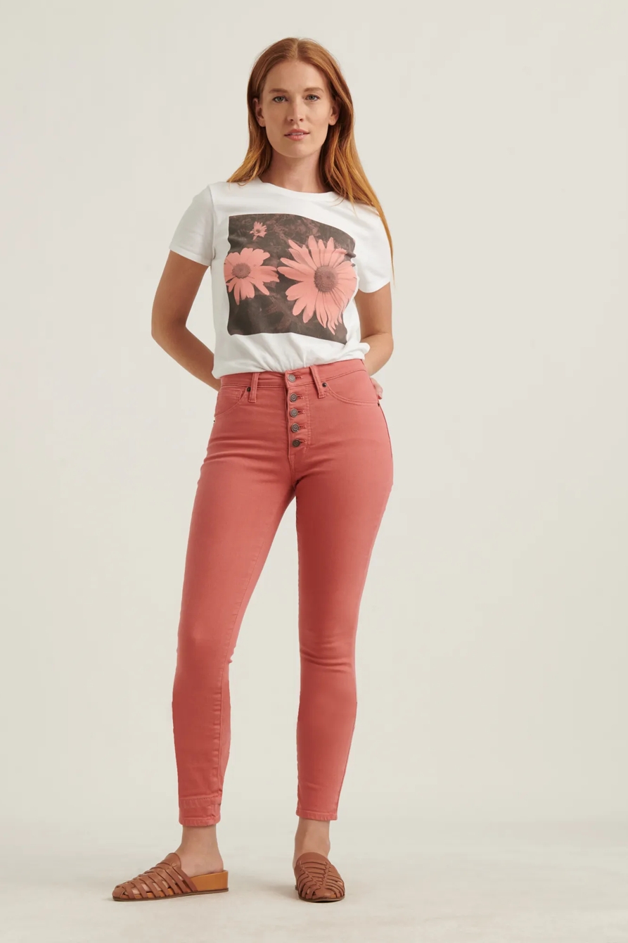 DAISY BLOCK CREW NECK TEE, image 2