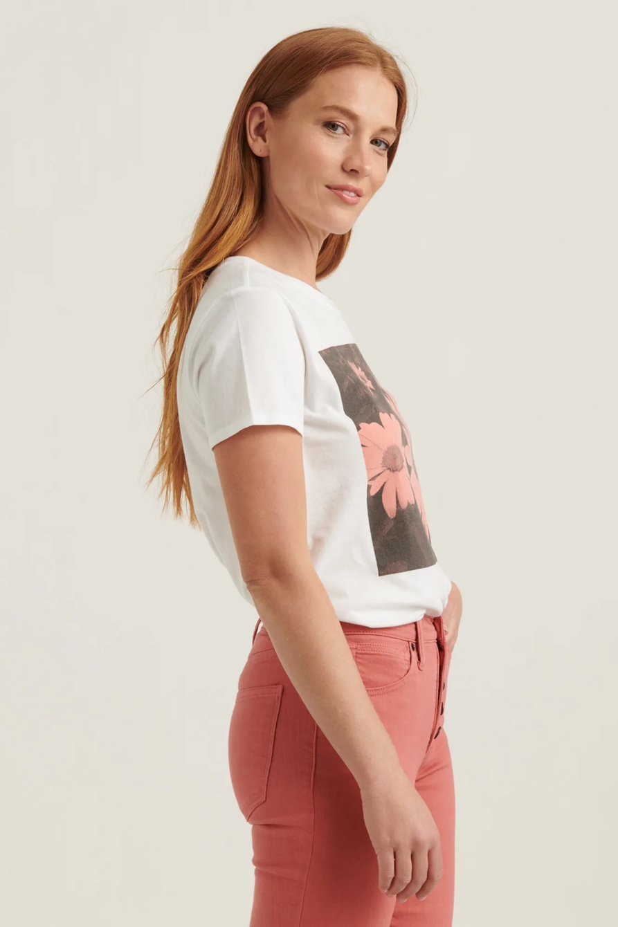 DAISY BLOCK CREW NECK TEE, image 3