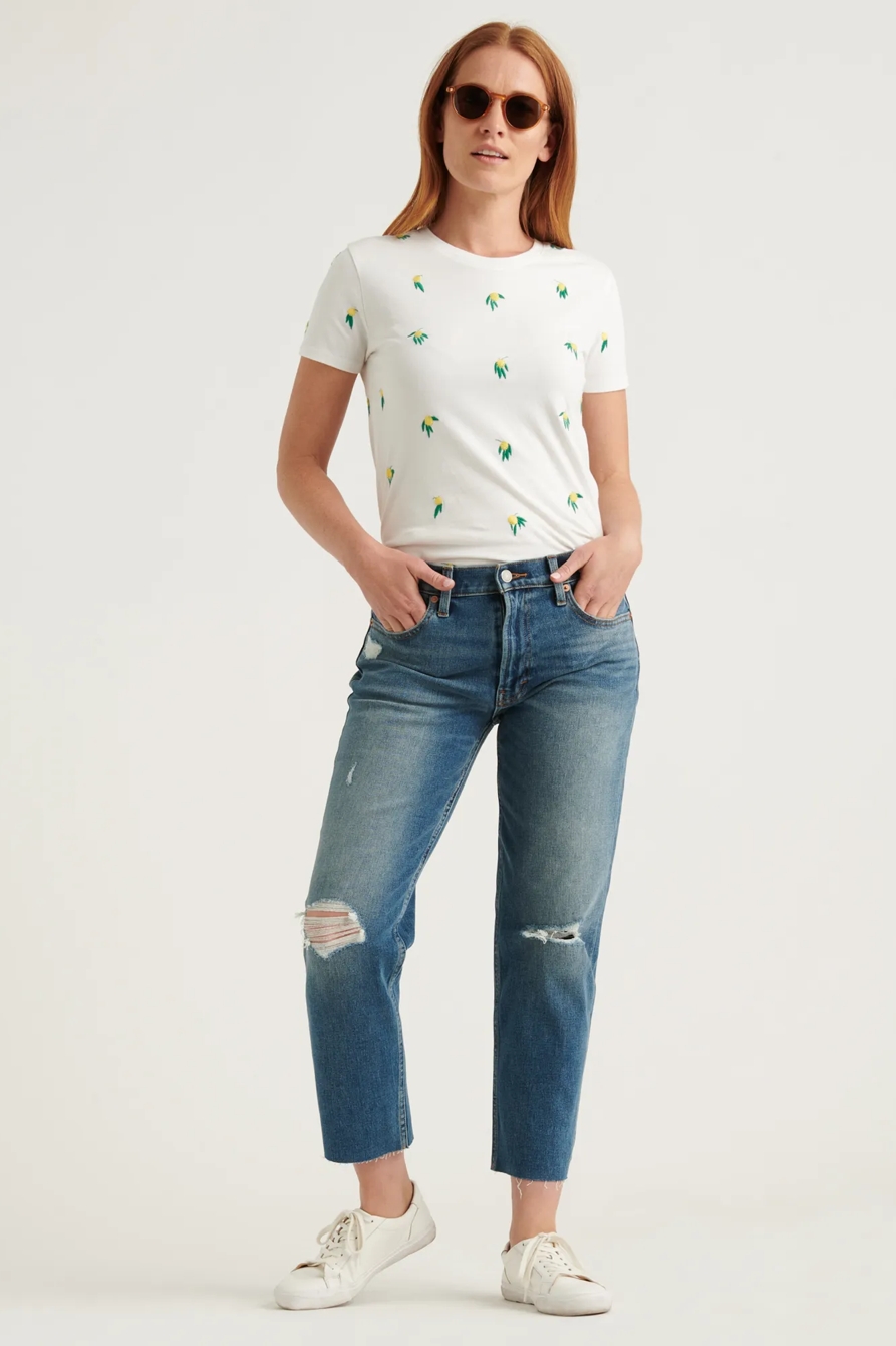 EMBROIDERED LEMON TEE, image 2
