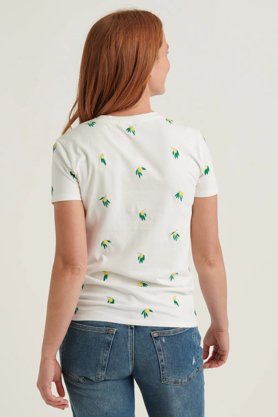 EMBROIDERED LEMON TEE, image 4