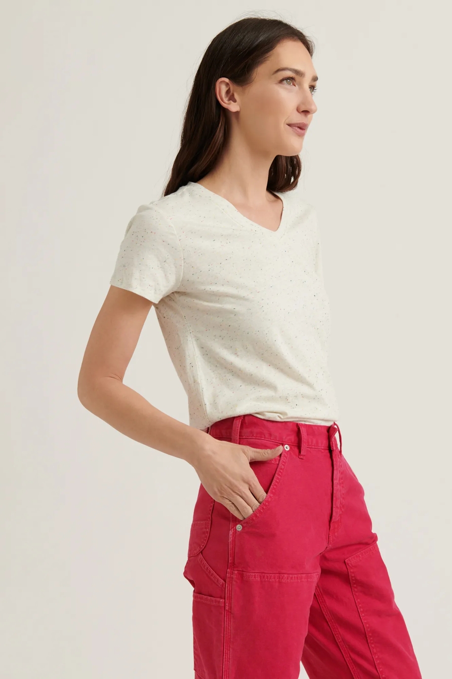 ESSENTIAL NEP V-NECK TEE, image 3