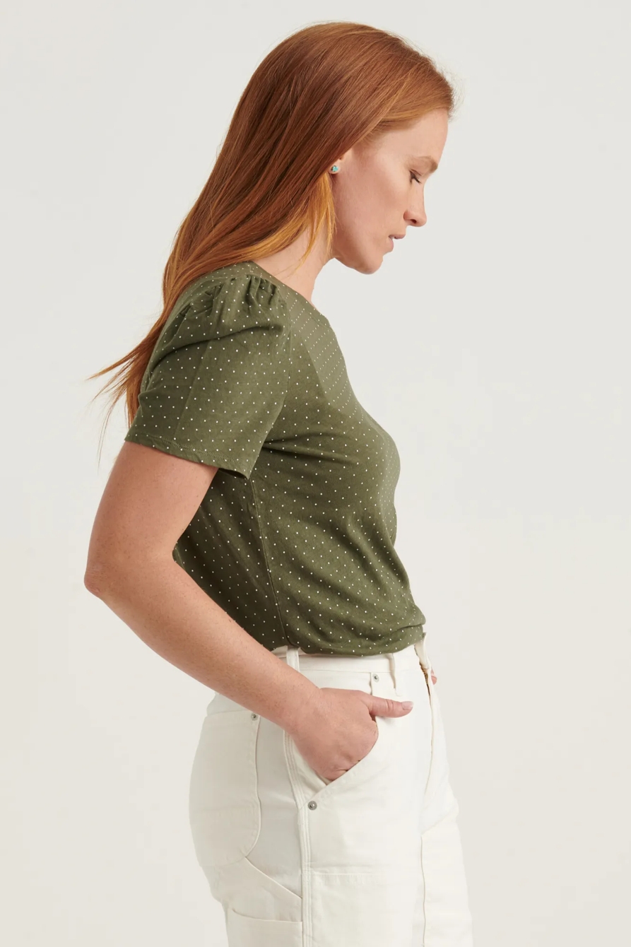 ESSENTIAL PRINTED PUFF SLEEVE TEE, image 3