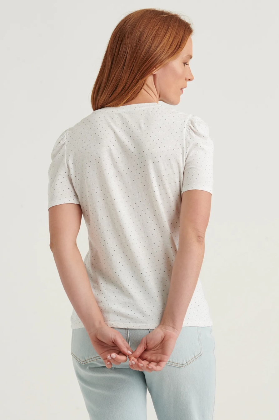 ESSENTIAL PRINTED PUFF SLEEVE TEE, image 4
