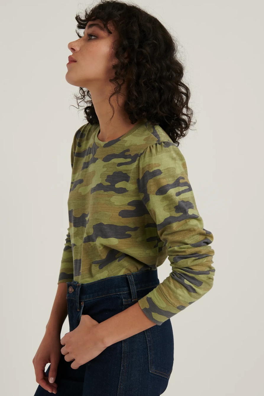 CAMO PUFF SLEEVE TEE, image 2