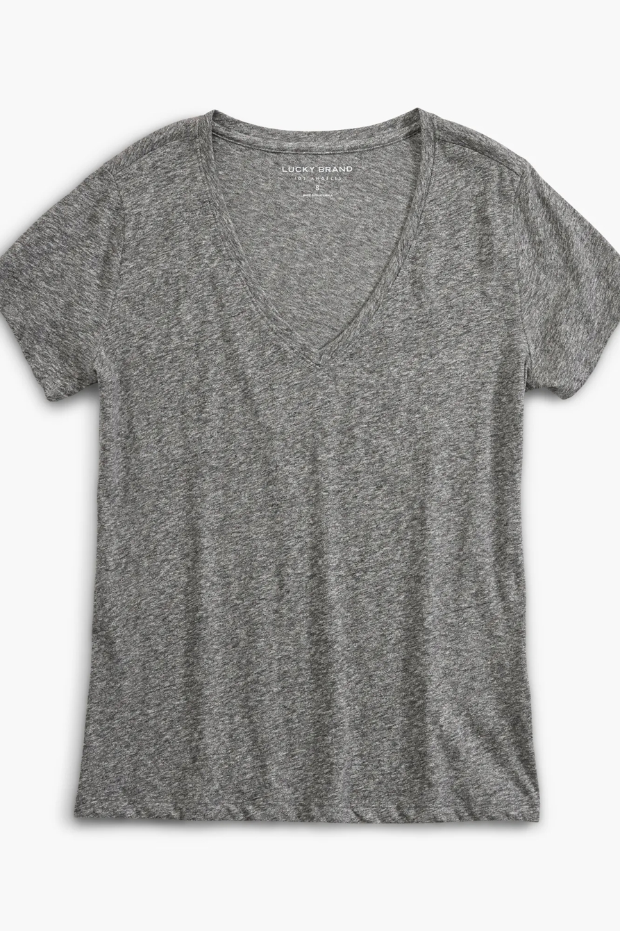 V-NECK SOLID TEE, image 5