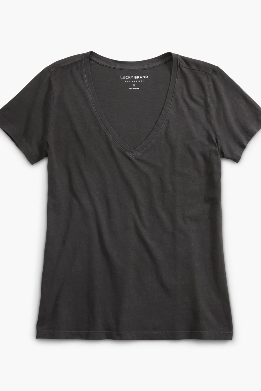 ESSENTIAL V-NECK TEE, image 6
