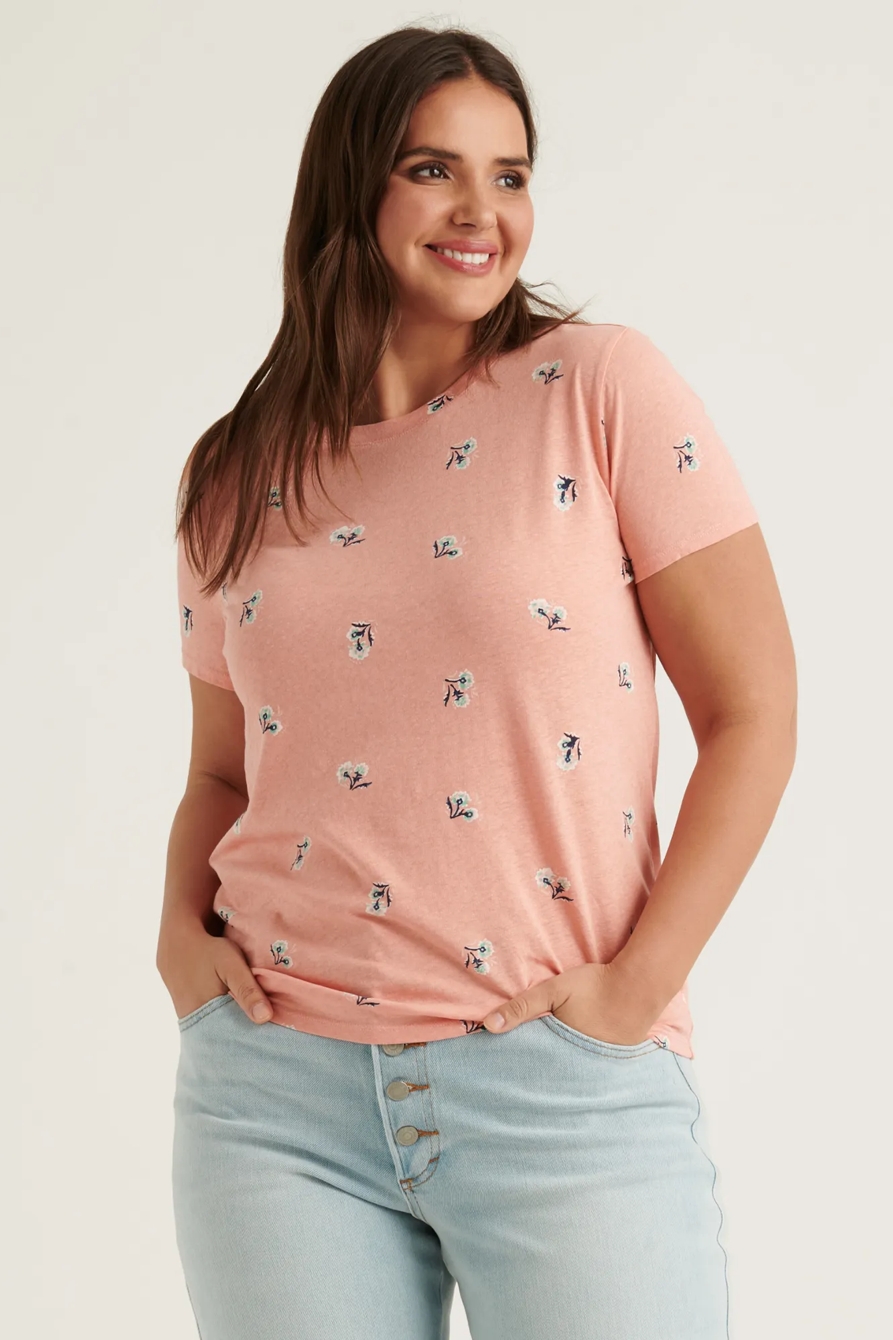 ESSENTIAL PRINTED CREW NECK TEE, image 7