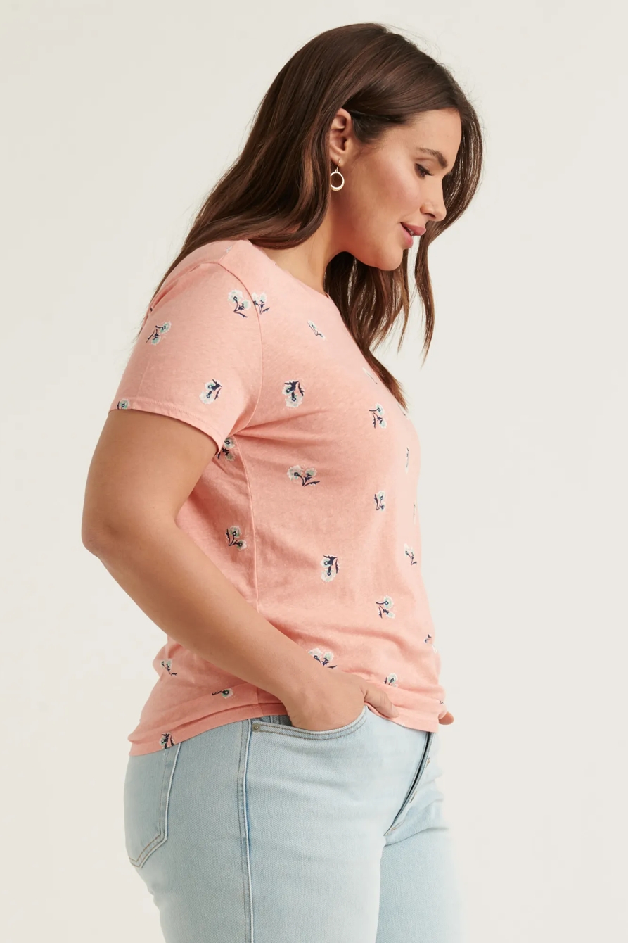 ESSENTIAL PRINTED CREW NECK TEE, image 6