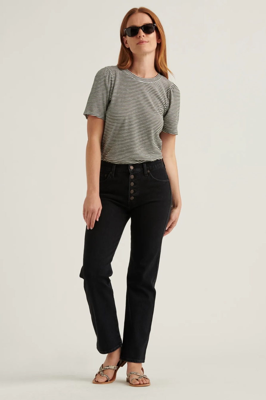 STRIPE PUFF SLEEVE TEE, image 2