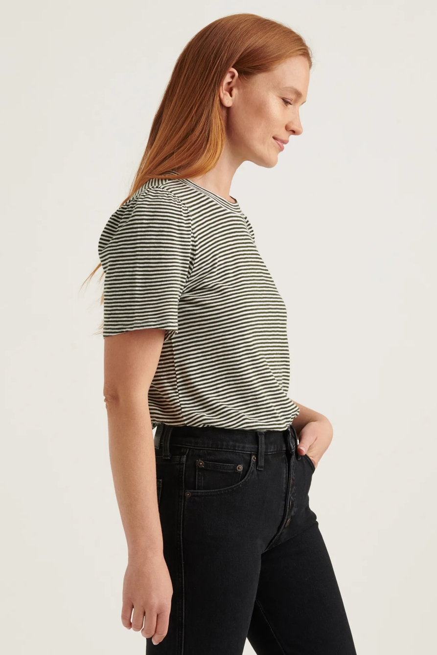 STRIPE PUFF SLEEVE TEE, image 3