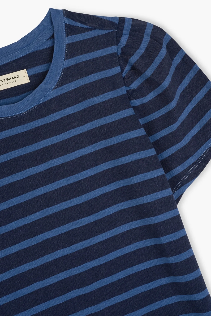 STRIPE PUFF SLEEVE TEE, image 2