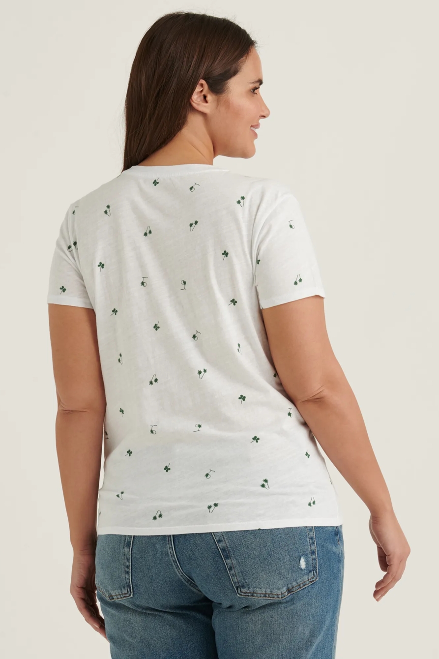 LUCKY ALLOVER CLOVER TEE, image 4