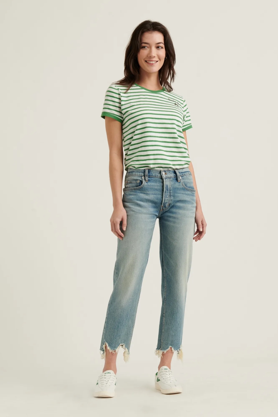LUCKY YOU STRIPED SHORT SLEEVE TEE, image 2