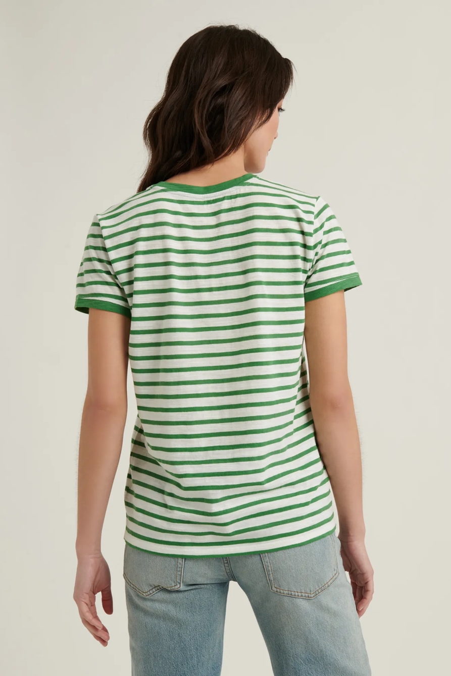 LUCKY YOU STRIPED SHORT SLEEVE TEE, image 4
