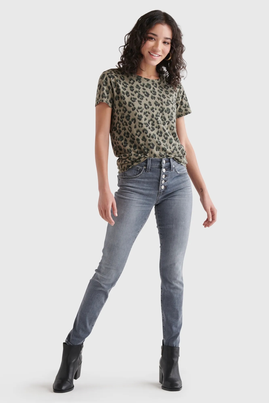 PRINTED ESSENTIAL POCKET TEE, image 2