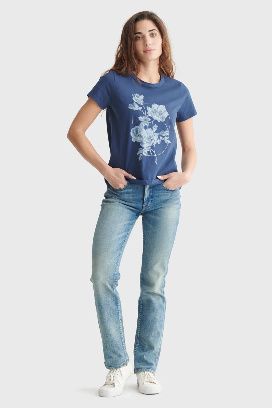 FEMME FLORAL CLASSIC CREW TEE, image 2