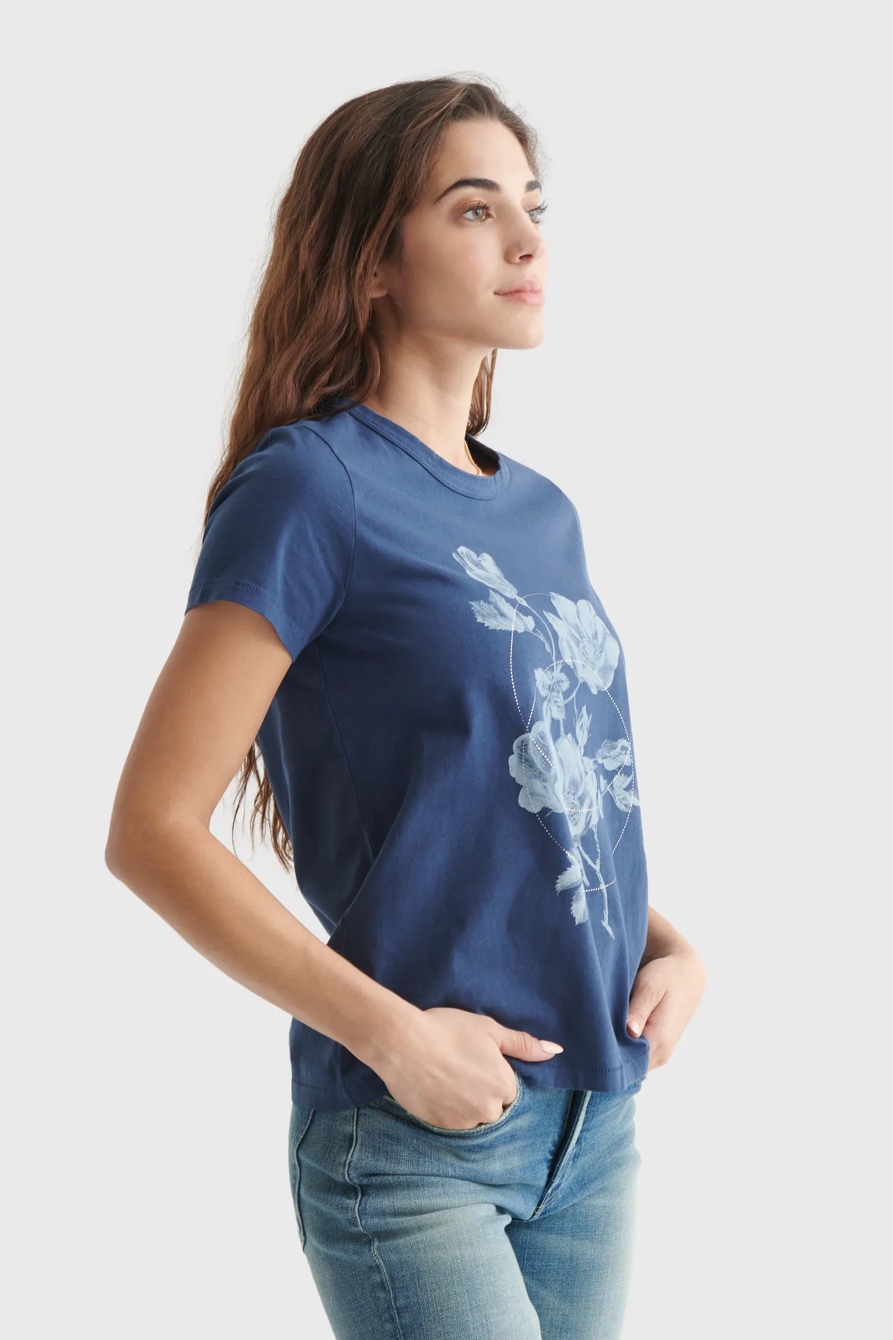 FEMME FLORAL CLASSIC CREW TEE, image 3