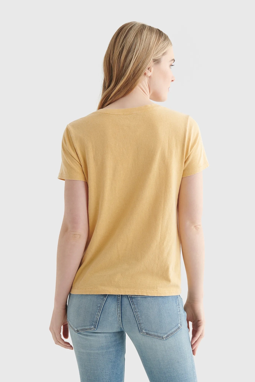 FLORAL OPTIMISTIC GRAPHIC V-NECK TEE, image 5