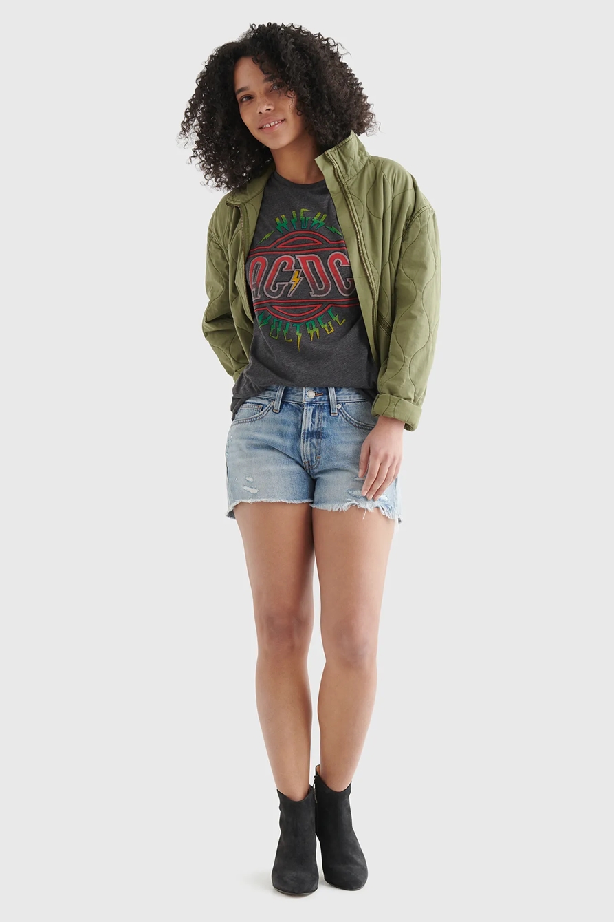 AC/DC HIGH VOLTAGE GRAPHIC BOYFRIEND TEE, image 2